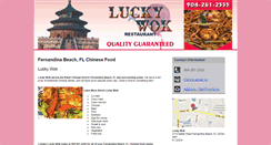 Desktop Screenshot of luckywokfernandina.com
